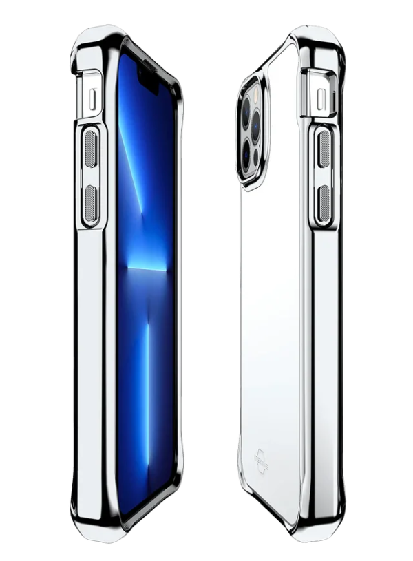 Itskins Hybrid Glass iPhone 13 Pro Cover - Silver - Tashqila