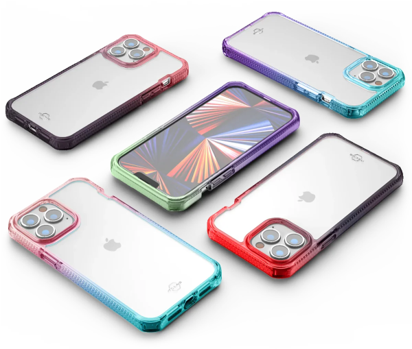 Itskins Supreme Prism iPhone 13 Pro Cover - Light Pink And Grey - Tashqila
