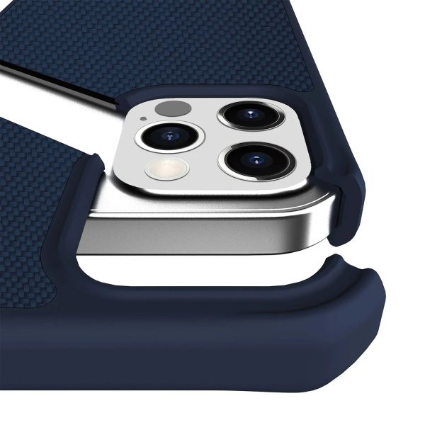 Itskins Hybrid Ballistic iPhone 12 & 12 Pro Magsafe Case - Dark Blue - Tashqila