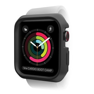 Itskins Spectrum Metal Cover For Apple Watch 40/41 Mm - Black + Clear 2 Pcs - Tashqila