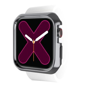 Itskins Spectrum Metal Cover For Apple Watch 40/41 Mm - Space Gray + Clear 2 Pcs - Tashqila