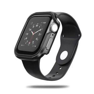 Wiwu Defense Armor Series Case For Apple Watch 44/45 Mm -Black - Tashqila