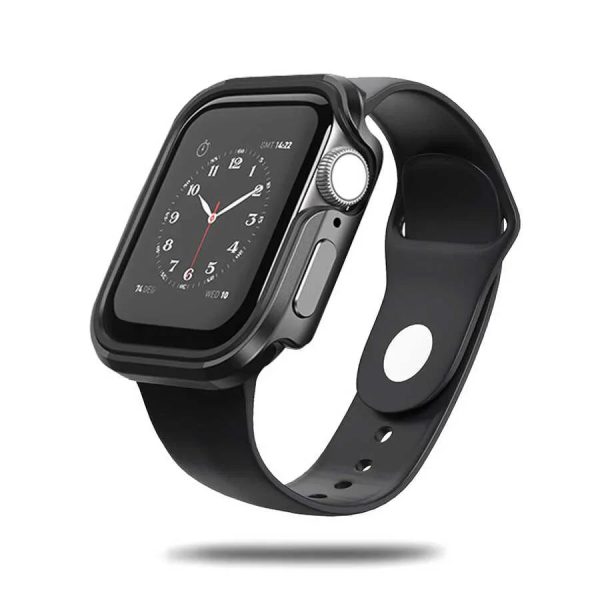 Wiwu Defense Armor Series Case For Apple Watch 44/45 Mm -Black - Tashqila