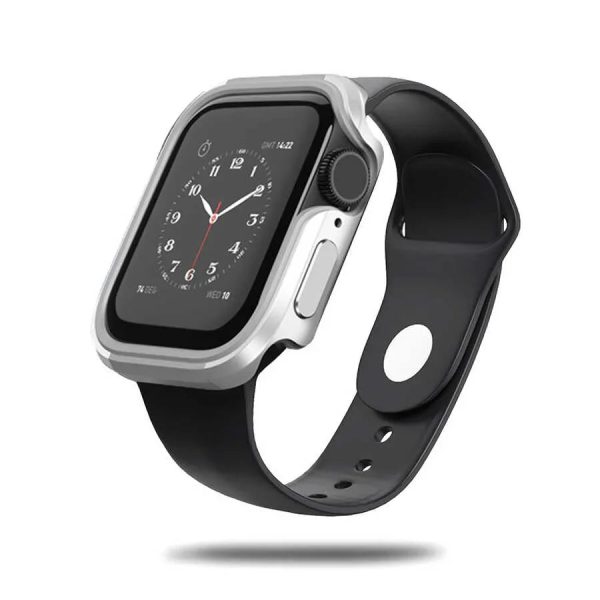 Wiwu Defense Armor Series Case For Apple Watch 44/45 Mm - Silver - Tashqila