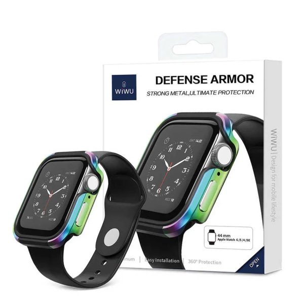 Wiwu Defense Armor Series Case For Apple Watch 44/45 Mm - Silver - Tashqila