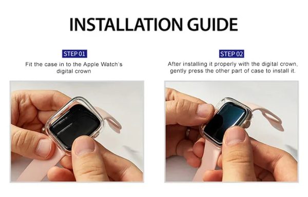 Araree Nukin Bumpur Case For Apple Watch - 45Mm - Clear - Tashqila