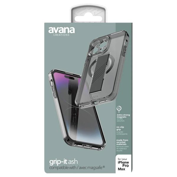 Itskins Avana Grip-It iPhone 14 Pro Max Magsafe Cover - Black - Tashqila