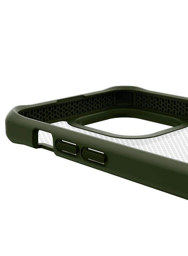 Itskins Hybrid Tek iPhone 14 Pro Max Case - Olive Green And Transparent - Tashqila