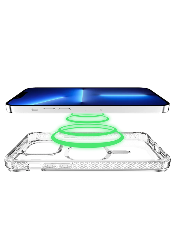 Itskins Hybrid Clear iPhone 14 Pro Max Magsafe Case - Transparent - Tashqila