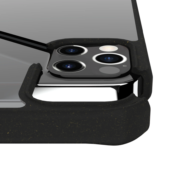 Itskins Feroniabio Pure iPhone 12 Pro Max Case - Black And Transparent - Tashqila