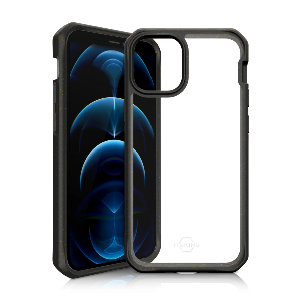 Itskins Feroniabio Pure iPhone 12 Pro Max Case - Black And Transparent - Tashqila