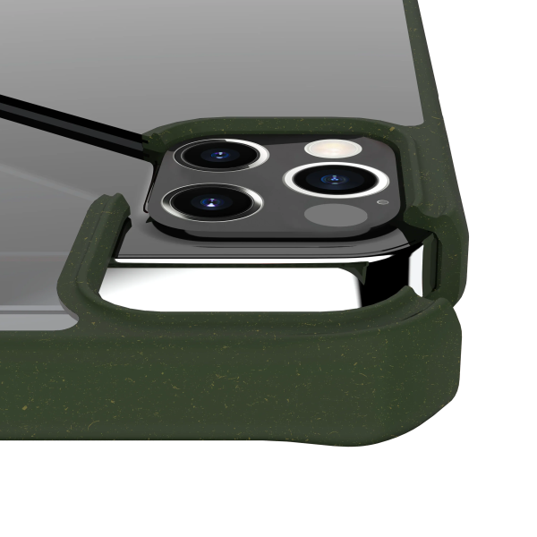 Itskins Feroniabio Pure iPhone 12 Pro Max Case - Kaki And Transparent - Tashqila