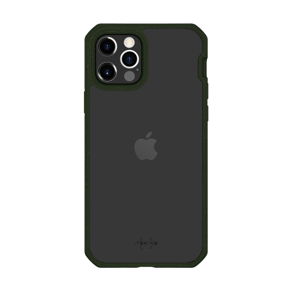 Itskins Feroniabio Pure iPhone 12 Pro Max Case - Kaki And Transparent - Tashqila