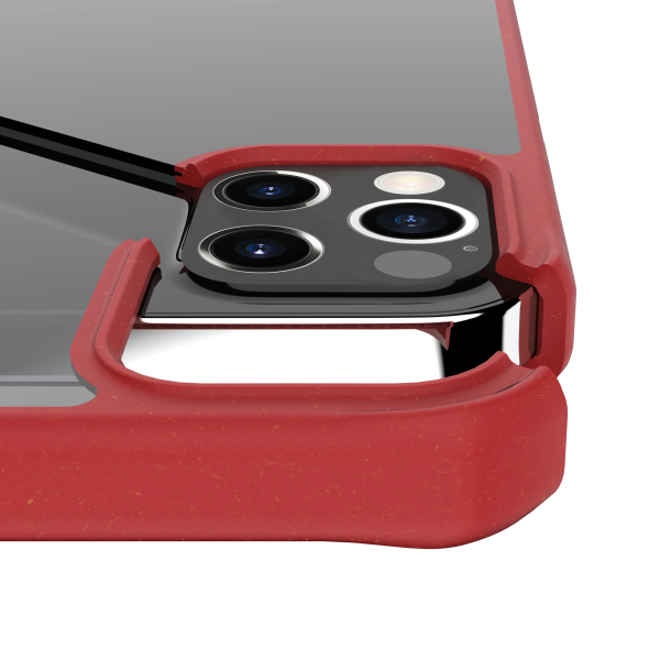Itskins Feroniabio Pure iPhone 12 Pro Max Case - Red And Transparent - Tashqila