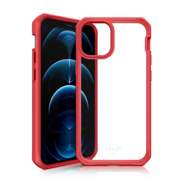 Itskins Feroniabio Pure iPhone 12 Pro Max Case - Red And Transparent - Tashqila