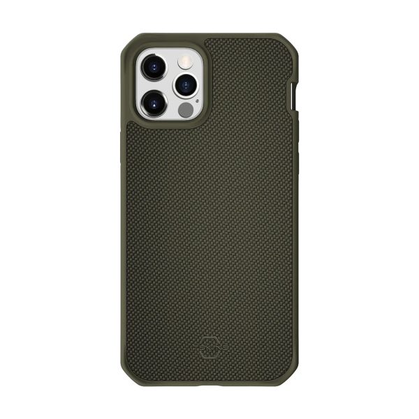 Itskins Hybrid Ballistic iPhone 12 Pro Max Magsafe Case -Kaki - Tashqila