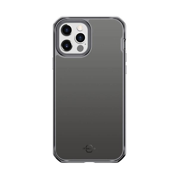 Itskins Hybrid Glass iPhone 12 Pro Max Cover - Space Grey - Tashqila