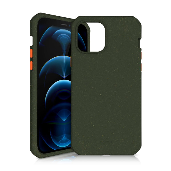 Itskins Feroniabio Summit iPhone 12 Pro Max Case - Kaki And Orange - Tashqila