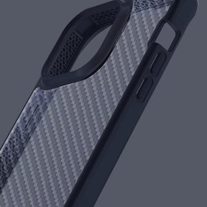 Itskins Hybrid Tek iPhone 14 Pro Case - Deep Blue And Transparent - Tashqila