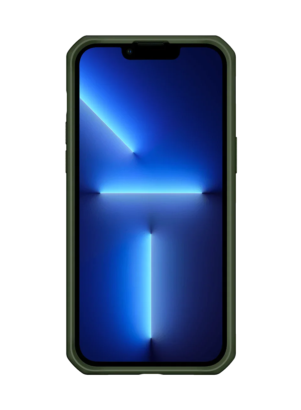 Itskins Hybrid Tek iPhone 14 Pro Case - Olive Green And Transparent - Tashqila
