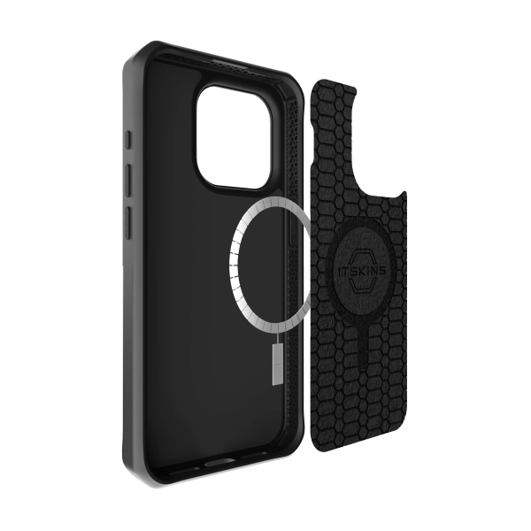Itskins Ballistic Carbon iPhone 15 Pro Max Magsafe Case - Black - Tashqila