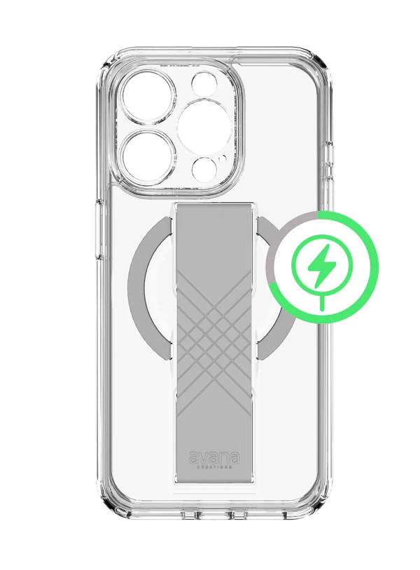 Itskins Avana Grip-It iPhone 15 Pro Magsafe Cover - Clear - Tashqila