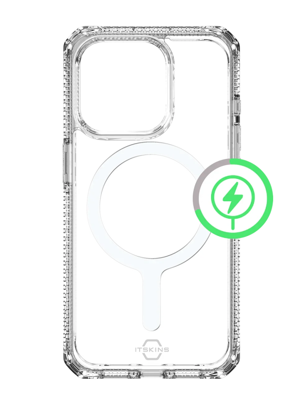 Itskins Hybrid Clear iPhone 15 Pro Magsafe Case - Transparent - Tashqila