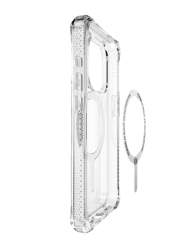 Itskins Hybrid Clear iPhone 15 Pro Magsafe Case - Transparent - Tashqila