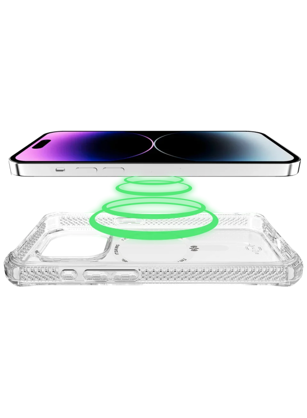 Itskins Hybrid Clear iPhone 15 Pro Magsafe Case - Transparent - Tashqila