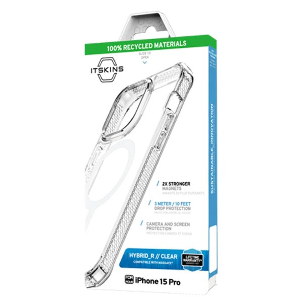 Itskins Hybrid Clear iPhone 15 Pro Magsafe Case - Transparent - Tashqila