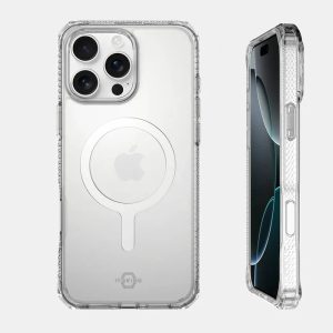 iPhone 16 Pro Max Itskins Hybrid Clear Touch Magsafe Case - Transparent - Tashqila