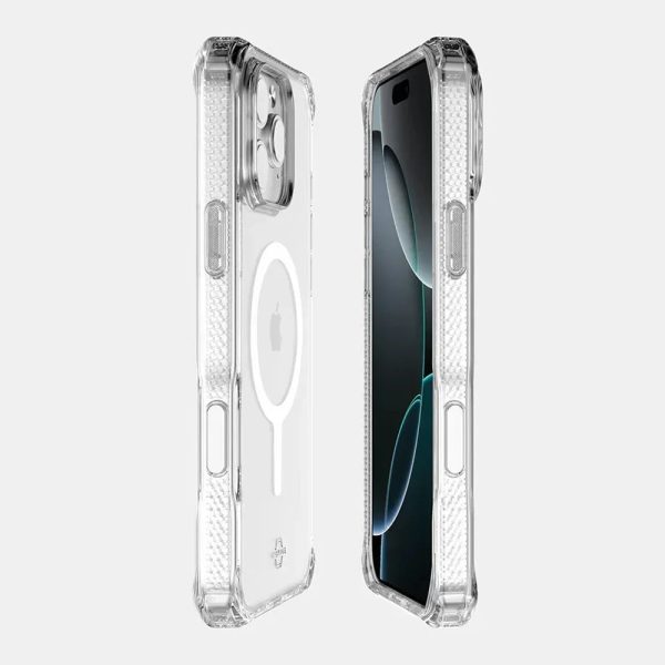 iPhone 16 Pro Max Itskins Hybrid Clear Touch Magsafe Case - Transparent - Tashqila