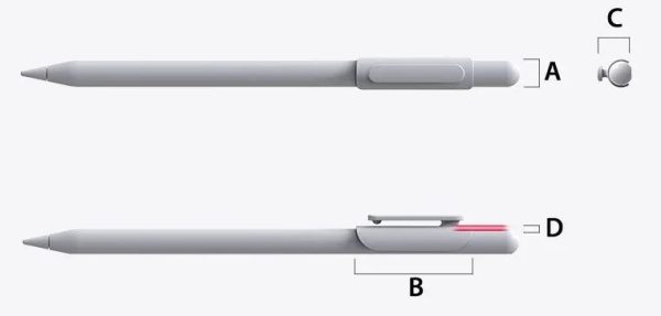 Araree A-Clip For Apple Pencil 2 Pcs Set - Clear And White - Tashqila