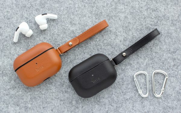 Torrii Luxcraft Leather Case For Airpods Pro - Black - Tashqila