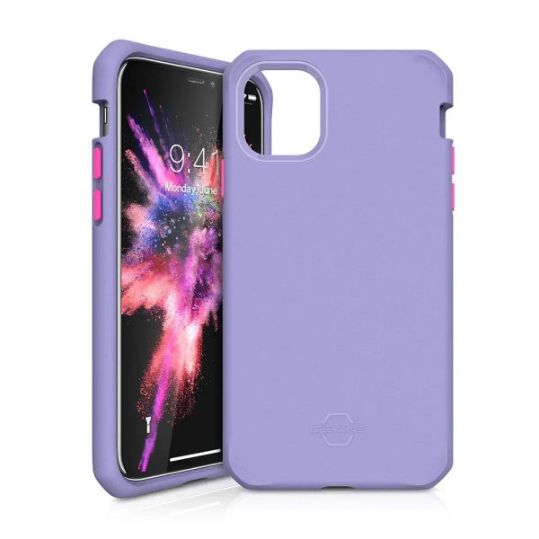 Itskins Supreme Solid iPhone 11 Pro Cover - Light Purple & Fushia - Tashqila