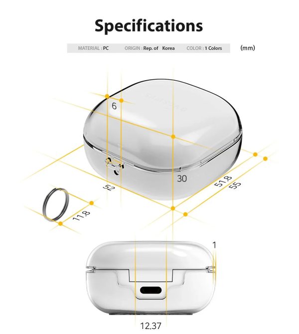 Araree Nu:Kin Series Case For Samsung Galaxy Buds Live - Transparent - Tashqila