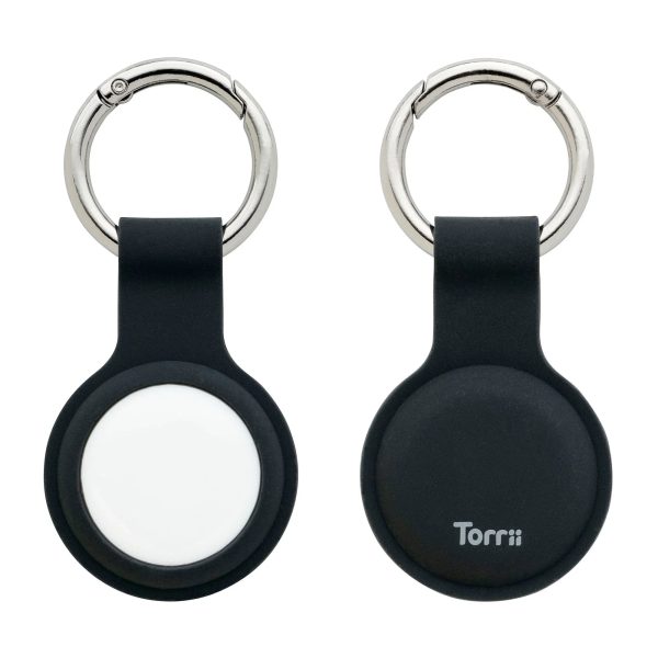 Torrii Bonjelly Silicone Key Ring For Apple Airtag - Black - Tashqila