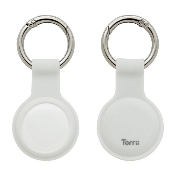 Torrii Bonjelly Silicone Key Ring For Apple Airtag - White - Tashqila