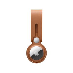 Wiwu Leather Case For Apple Airtag - Brown - Tashqila