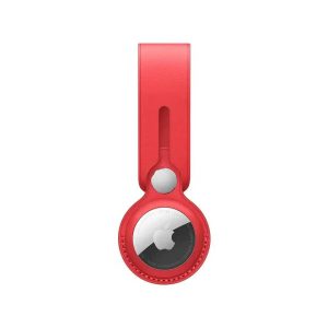 Wiwu Leather Case For Apple Airtag - Red - Tashqila