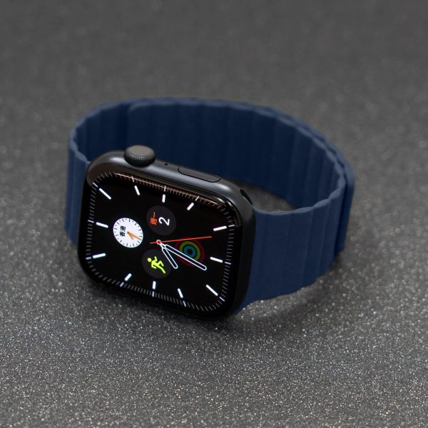 Torrii Watch 49/46/45/44 Mm Saturn Silicone Magnetic Strap - Navy - Tashqila