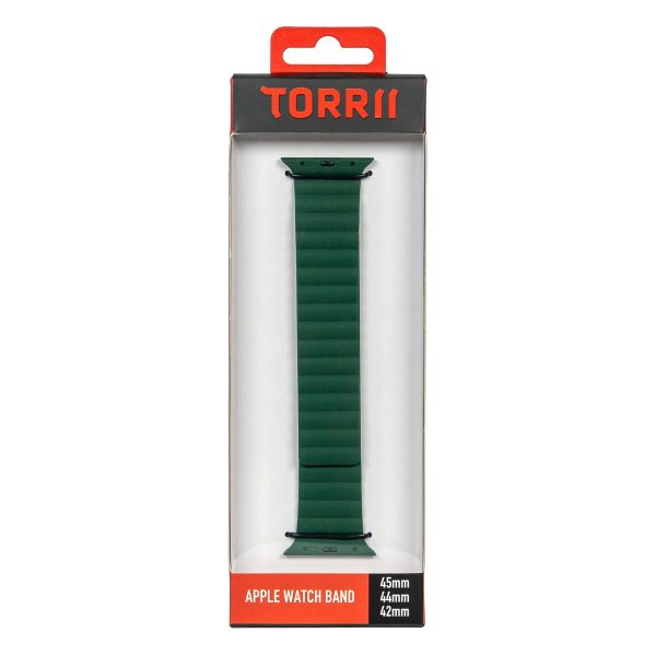 Torrii Watch 49/46/45/44 Mm Saturn Silicone Magnetic Strap - Forest Green - Tashqila