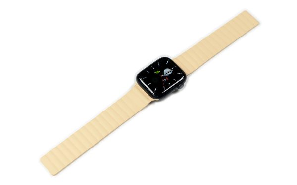 Torrii Watch 49/46/45/44 Mm Saturn Silicone Magnetic Strap - Cream - Tashqila