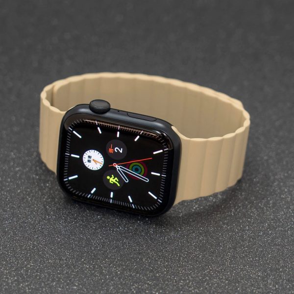 Torrii Watch 49/46/45/44 Mm Saturn Silicone Magnetic Strap - Cream - Tashqila