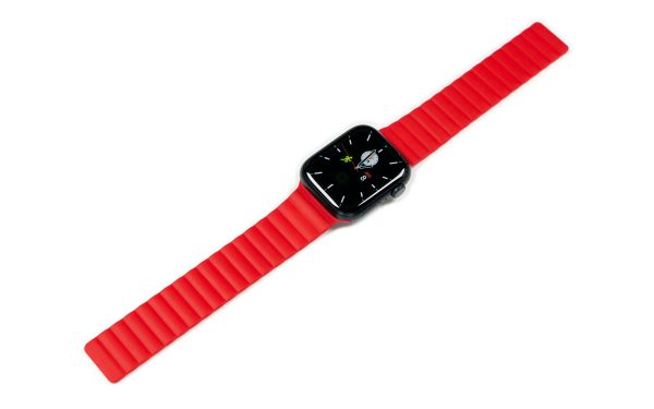Torrii Watch 49/46/45/44 Mm Saturn Silicone Magnetic Strap - Red - Tashqila