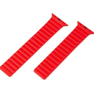 Torrii Watch 49/46/45/44 Mm Saturn Silicone Magnetic Strap - Red - Tashqila