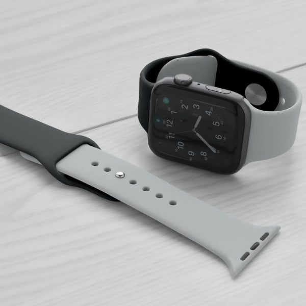 Torrii Watch 49/46/45/44 Mm Silicone Mix Watch Strap - Black/Gray - Tashqila
