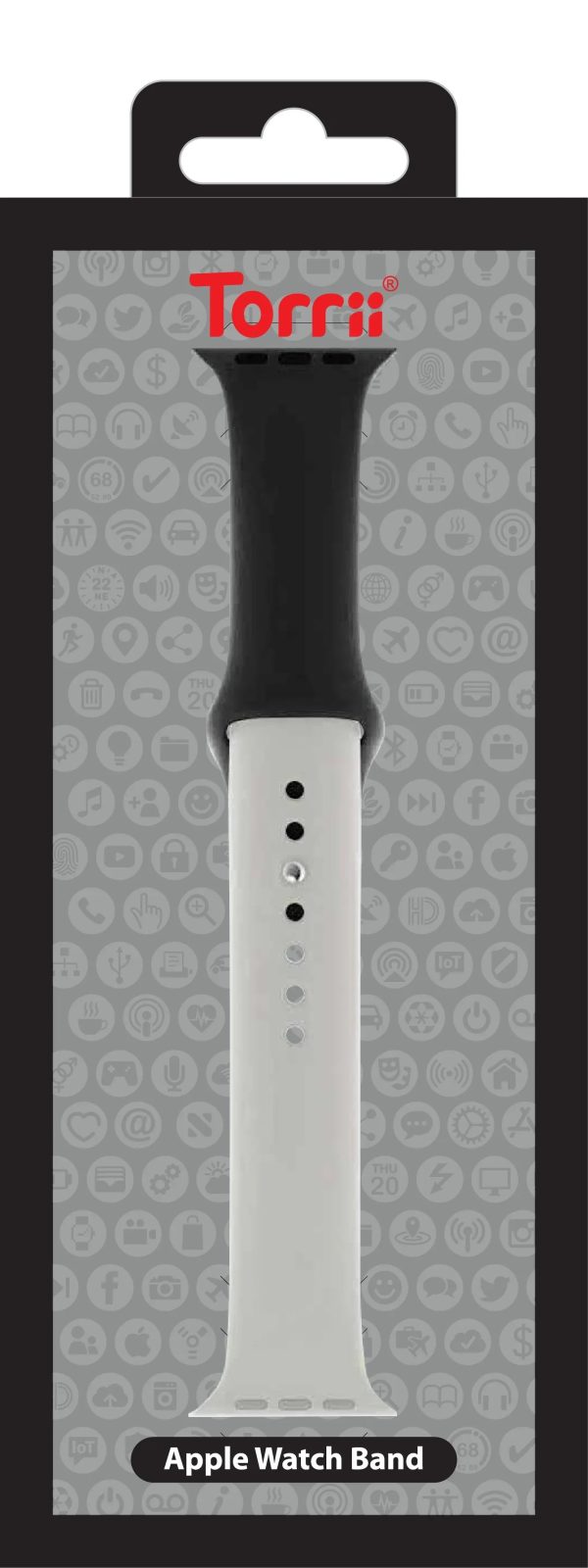 Torrii Watch 49/46/45/44 Mm Silicone Mix Watch Strap - Black/Gray - Tashqila