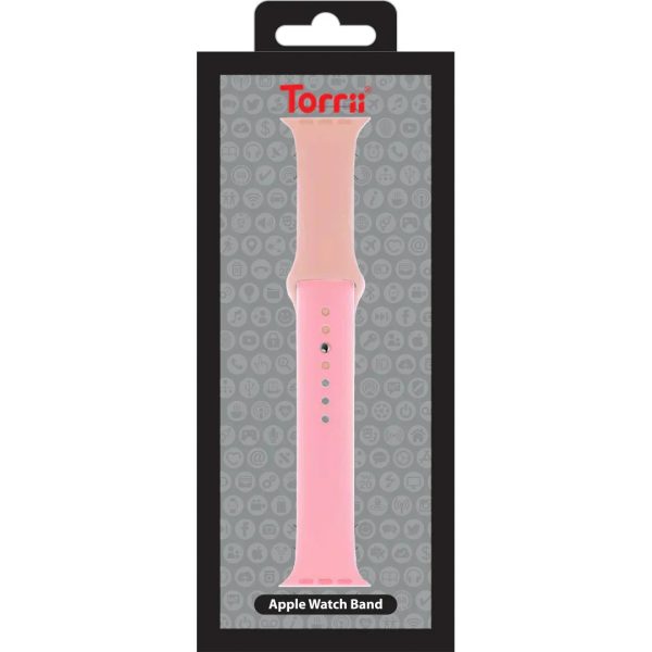 Torrii Watch 49/46/45/44 Mm Silicone Mix Watch Strap - Rose/Light Pink - Tashqila