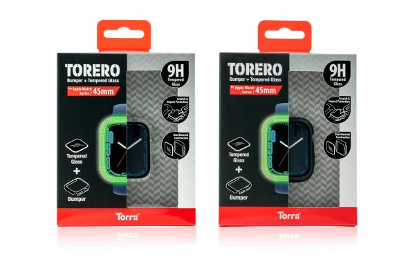Torrii Torero Bumper Case With Screen Protector For Apple Watch 44 - 45mm Clear - Tashqila